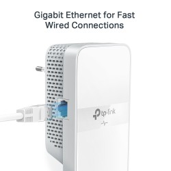 KIT ADAPTOR + Amplificator POWERLINE TP-Link, AC1200 dual band 802.11ac Wi-Fi, Gigabit Ethernet Port, "TL-WPA7617 KIT" (timbru v