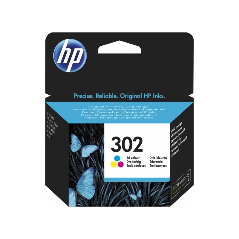 Cartus Cerneala Original HP Color, nr.302, pentru DeskJet 2130|3639, , (timbru verde 0.15 lei), "F6U65AE"