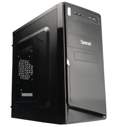 CARCASA SPACER, Mini Tower, mATX, "MOON", 450 (230W for 450 Desktop PC), USB 2.0 x 4, Jack 3.5mm x 2, "SPC-MOON" (timbru verde 0