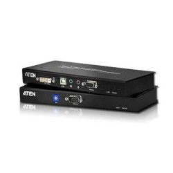 EXTENDER KVM ATEN acces PC de la distanta maxim 60M, conector tip DVI-D (M) x 1 | USB Type B (M) | Serial RS232 (9-pin) (M) | 3.