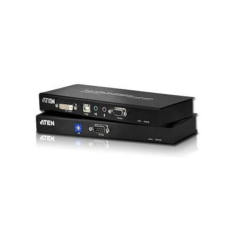 EXTENDER KVM ATEN acces PC de la distanta maxim 60M, conector tip DVI-D (M) x 1 | USB Type B (M) | Serial RS232 (9-pin) (M) | 3.