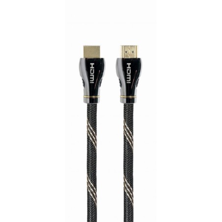 CABLU video GEMBIRD, HDMI (T) la HDMI (T), 2m, HDMI 2.1, premium, conectori auriti, rezolutie maxima 8K (7680 x 4320) la 60 Hz, 