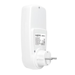 PRIZA LOGILINK, Schuko x 1, conectare prin Schuko (T), contor de cost energie, 16 A, afisaj energie / putere / tarif cost, bater