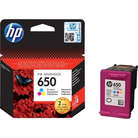Cartus Cerneala Original HP Color, nr.650, pentru DJ 1015|1515|2515|2545|2645|3515|3545|4515, , (timbru verde 0.15 lei), "CZ102A