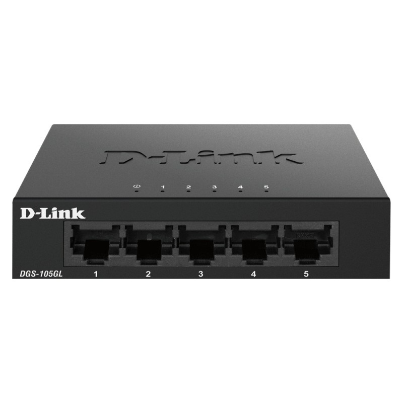 SWITCH D-Link  5 porturi Gigabit, carcasa metalica, "DGS-105GL" (timbru verde 2 lei)