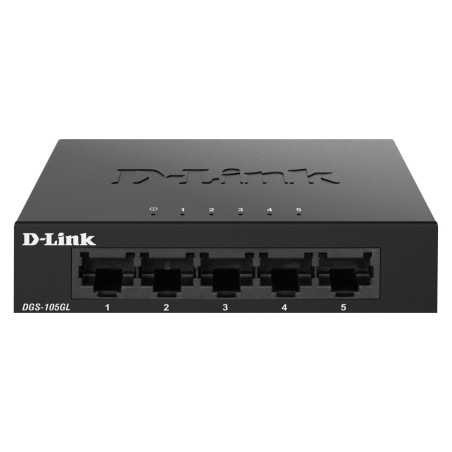 SWITCH D-Link  5 porturi Gigabit, carcasa metalica, "DGS-105GL" (timbru verde 2 lei)