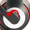 CASTI Gembird, cu fir, standard, utilizare multimedia, call center, microfon pe brat, conectare prin Jack 3.5 mm, red / negru, "