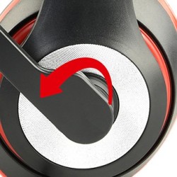 CASTI Gembird, cu fir, standard, utilizare multimedia, call center, microfon pe brat, conectare prin Jack 3.5 mm, red / negru, "