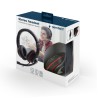 CASTI Gembird, cu fir, standard, utilizare multimedia, call center, microfon pe brat, conectare prin Jack 3.5 mm, red / negru, "