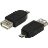 ADAPTOR LOGILINK, pt. smartphone, Micro-USB 2.0 (T) la USB 2.0 (M), negru, "AU0029" (timbru verde 0.08 lei)