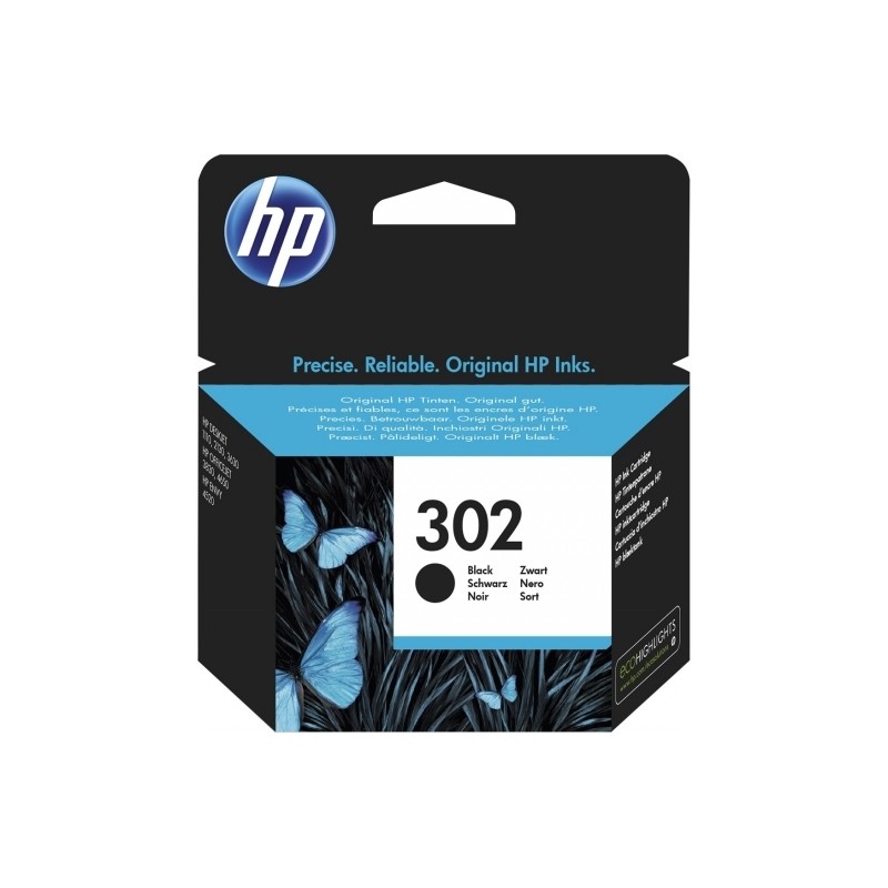 Cartus Cerneala Original HP Black, nr.302, pentru DeskJet 2130|3639, , (timbru verde 0.15 lei), "F6U66AE"