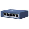 SWITCH. PoE Hikvision, port Gigabit x 4, carcasa metalica, "DS-3E0505P-E/M" (timbru verde 2 lei)