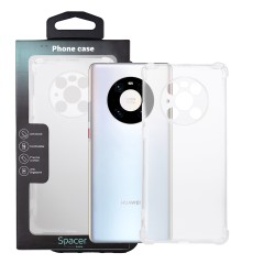 Husa Huawei telefon Mate 40 Pro, transparent, tip back cover, protectie suplimentara antisoc la colturi, material flexibil TPU, 