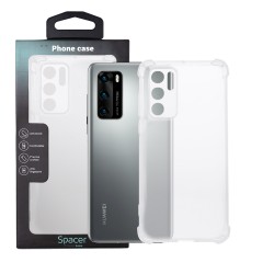 Husa Huawei telefon P 40, transparent, tip back cover, protectie suplimentara antisoc la colturi, material flexibil TPU, "SPPC-H