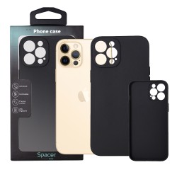 Husa Iphone 12 Pro Max Spacer, grosime 1.5mm, material flexibil TPU, negru "SPPC-AP-IP12PM-TPU"