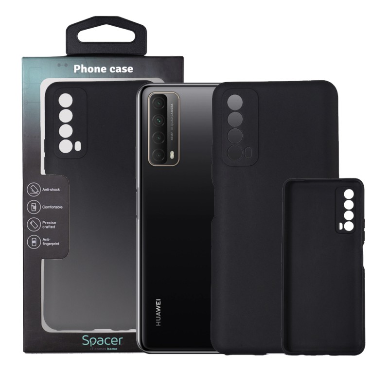 Husa Huawei telefon P Smart, negru, tip back cover, material flexibil TPU, "SPPC-HU-P-S-TPU"