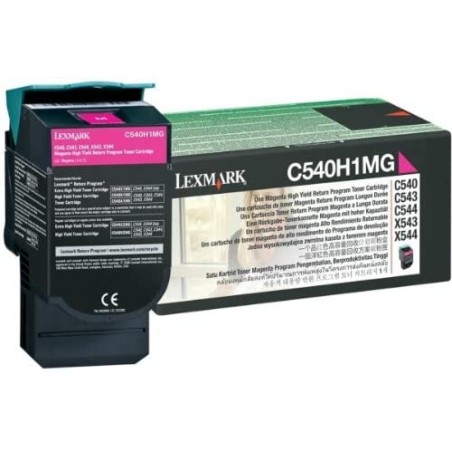 Toner Original Lexmark Magenta, C540H1MG, pentru C540|C543|C544|X543|X544|X548, 2K, (timbru verde 1.2 lei) , "C540H1MG"