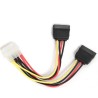 CABLU alimentare GEMBIRD, adaptor Molex la 2 x S-ATA, 30cm "CC-SATA-PSY-0.3M" (timbru verde 0.08 lei)