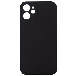 Husa Iphone 12 Mini Spacer, grosime 2mm, material flexibil silicon + interior cu microfibra, negru "SPPC-AP-IP12M-SLK"