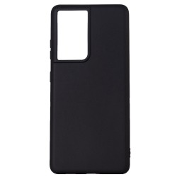 Husa Samsung Galaxy S21 Ultra Spacer, negru, grosime 2mm, material flexibil silicon + interior cu microfibra "SPPC-SM-GX-S21U-SL