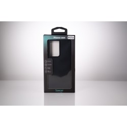 Husa Samsung Galaxy S21 Ultra Spacer, negru, grosime 2mm, material flexibil silicon + interior cu microfibra "SPPC-SM-GX-S21U-SL