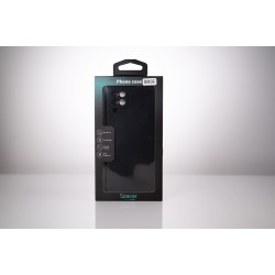 Husa Samsung Galaxy A12 Spacer, negru, grosime 2mm, material flexibil silicon + interior cu microfibra "SPPC-SM-GX-A12-SLK"