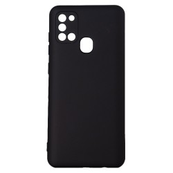 Husa Samsung Galaxy A21S Spacer, negru, grosime 2mm, material flexibil silicon + interior cu microfibra "SPPC-SM-GX-A21S-SLK"