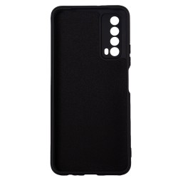 Husa Huawei telefon P Smart, negru, tip back cover, material flexibil silicon + interior cu microfibra, "SPPC-HU-P-S-SLK"