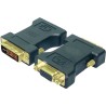 ADAPTOR video LOGILINK, DVI-I DL (T) la VGA (M), conectori auriti, negru, "AD0001" (timbru verde 0.18 lei)