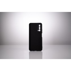 Husa Huawei telefon P Smart, negru, tip back cover, material flexibil silicon + interior cu microfibra, "SPPC-HU-P-S-SLK"