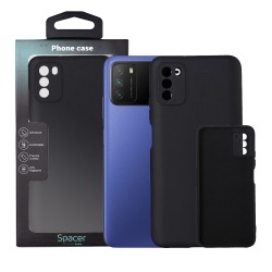 Husa Xiaomi Pocophone M3 Spacer, negru, grosime 2mm, material flexibil silicon + interior cu microfibra "SSPPC-XI-PC-M3-SLK"