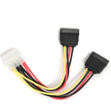 CABLU alimentare GEMBIRD, adaptor Molex la 2 x S-ATA, 30cm "CC-SATA-PSY-0.3M" (timbru verde 0.08 lei)