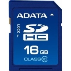 CARD SD ADATA, 16 GB, SDHC, clasa 10, standard UHS-I U1, "ASDH16GUICL10-R" (timbru verde 0.03 lei)