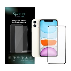 FOLIE STICLA  Spacer pentru Iphone 11 si Iphone XR, grosime 0.3mm, acoperire totala ecran, strat special anti-ulei si anti-ampre