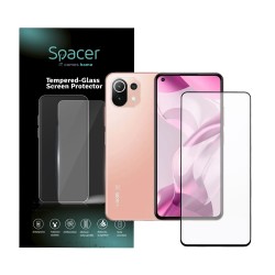 FOLIE STICLA  Spacer pentru Xiaomi Mi 11 Lite 5G, grosime 0.3mm, acoperire totala ecran, strat special anti-ulei si anti-amprent