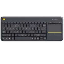 TASTATURA LOGITECH wireless, cu touchpad, black, "K400 Plus" 45500377 "920-007145" (timbru verde 0.8 lei)