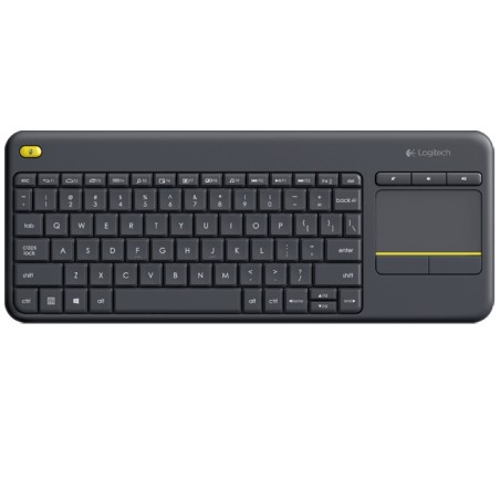 TASTATURA LOGITECH wireless, cu touchpad, black, "K400 Plus" 45500377 "920-007145" (timbru verde 0.8 lei)