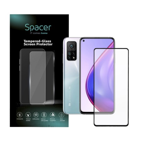 FOLIE STICLA  Spacer pentru Xiaomi Mi 10T Pro 5G, grosime 0.3mm, acoperire totala ecran, strat special anti-ulei si anti-amprent