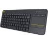 TASTATURA LOGITECH wireless, cu touchpad, black, "K400 Plus" 45500377 "920-007145" (timbru verde 0.8 lei)