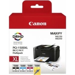 Combo-Pack  Original Canon CMYK, PGI-1500XLMULTI, pentru Maxify MB2050|MB2150|MB2350|MB2750, , (timbru verde 0.60 lei), "BS9182B