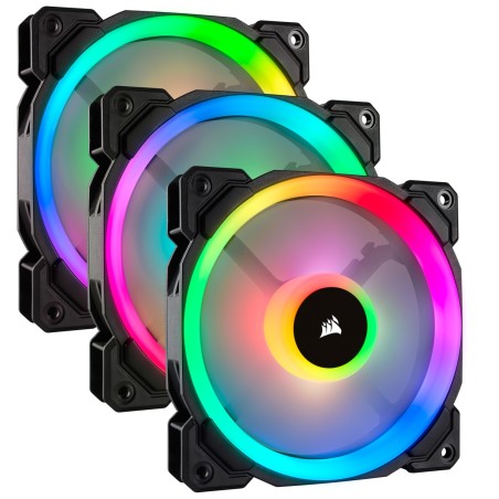 VENTILATOR Corsair, pt carcasa PC, 120 mm, 1500 rpm, LED RGB, 3 ventilatoare, "CO-9050072-WW"