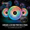 VENTILATOR Corsair, pt carcasa PC, 120 mm, 1500 rpm, LED RGB, 3 ventilatoare, "CO-9050072-WW"