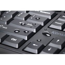 KIT wireless Kensington, "Profit Low-Profile", tastatura wireless 104 taste + mouse wireless 1200dpi, 3 butoane, rotita scroll, 