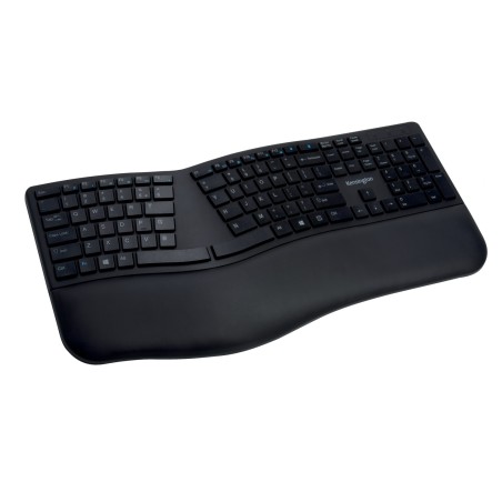 TASTATURA Kensington, "Profit Ergo", wireless, Bluetooth | 2.4GHz, 108 taste, palmrest, negru, "K75401UK" (timbru verde 0.8 lei)