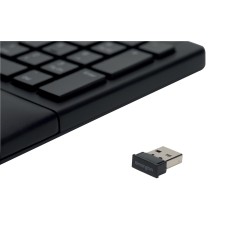 TASTATURA Kensington, "Profit Ergo", wireless, Bluetooth | 2.4GHz, 108 taste, palmrest, negru, "K75401UK" (timbru verde 0.8 lei)