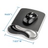 MOUSE pad KENSINGTON Duo Gel, suport ergonomic pentru incheietura mainii, cu gel, fumuriu/negru, "62399"