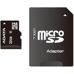 CARD MicroSD ADATA,  32 GB, MicroSDHC, clasa 10, standard UHS-I U1, "AUSDH32GUICL10-RA1" (timbru verde 0.03 lei)