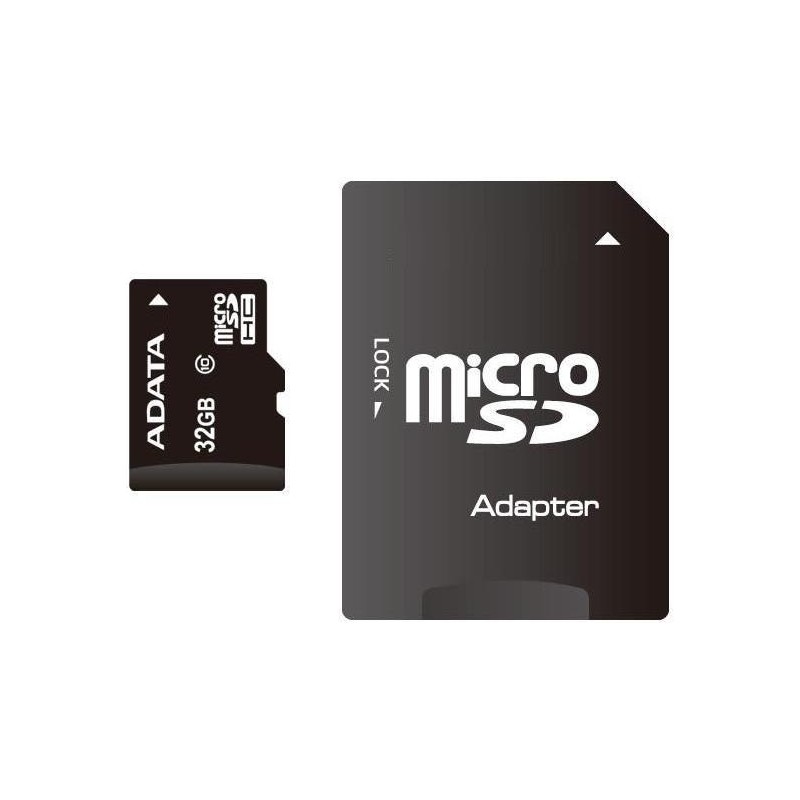 CARD MicroSD ADATA,  32 GB, MicroSDHC, clasa 10, standard UHS-I U1, "AUSDH32GUICL10-RA1" (timbru verde 0.03 lei)