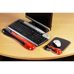 MOUSE pad KENSINGTON Duo Gel, suport ergonomic pentru incheietura mainii, cu gel, rosu/negru, "62402"