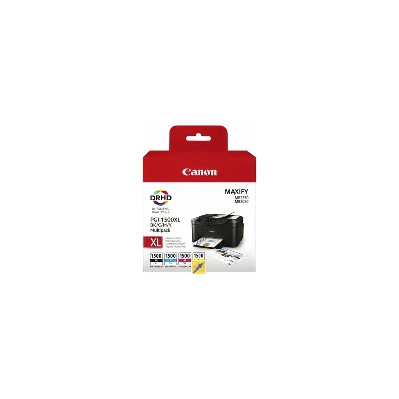 Combo-Pack  Original Canon CMYK, PGI-1500XLMULTI, pentru Maxify MB2050|MB2150|MB2350|MB2750, , (timbru verde 0.60 lei), "BS9182B